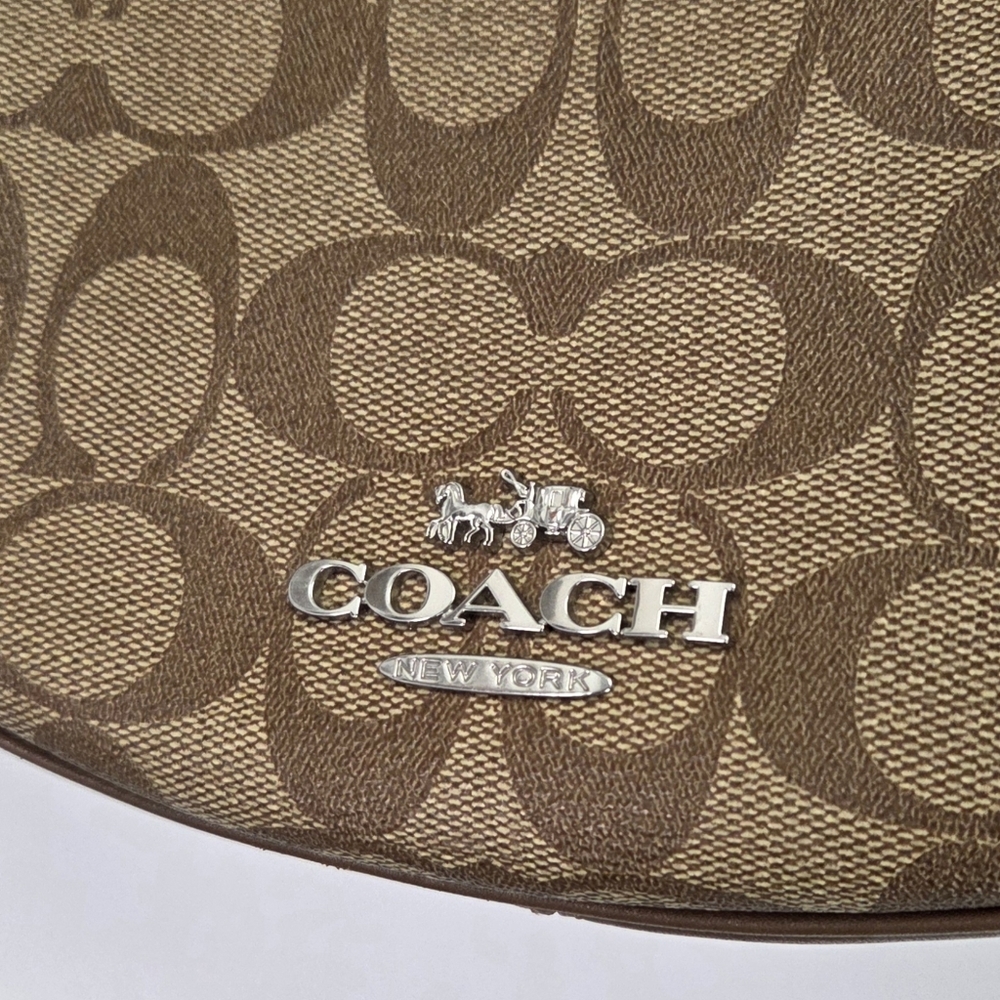 COACH Pace Shoulder Bag In Signature Canvas CT643 Brown/Tan - Picture 4 of 15